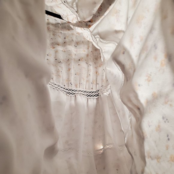 LoveShackFancy Silk Floral Midi Dress Medium - Picture 7 of 12